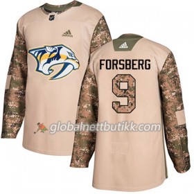 Nashville Predators Hockeydrakt Filip Forsberg 9 2017-2018 Camo Veterans Day Practice Adidas Authentic - Herre